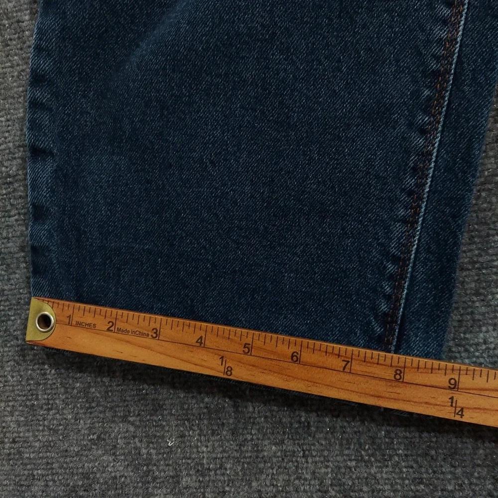 Mott & Bow Jeans Mens 35x32 Blue Dark Wash Regular Straight Stretch Denim Pants